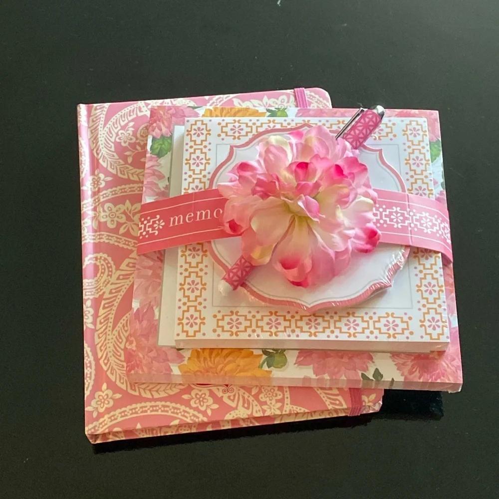 Pink Floral Hallmark Notebooks and Journal NWT